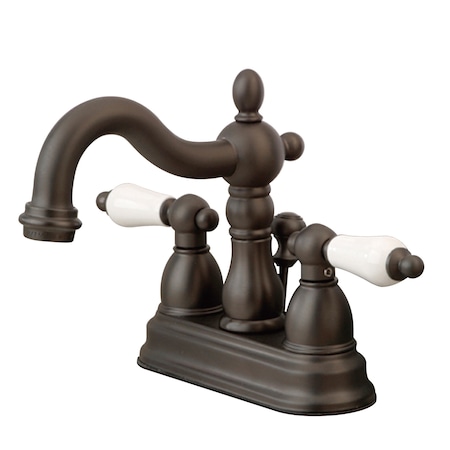 Kingston Brass Heritage, 4" Centerset Bathroom Faucet, Oil Rubbed Bronze KB1605PL